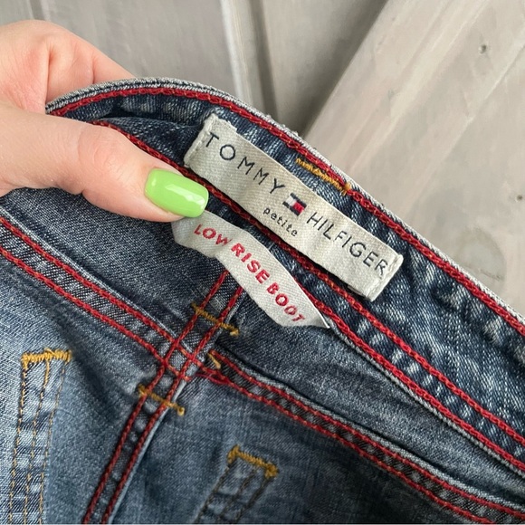 Tommy Hilfiger denim jeans Y2K vintage‎ size 4 petite low rise boot - Picture 6 of 7